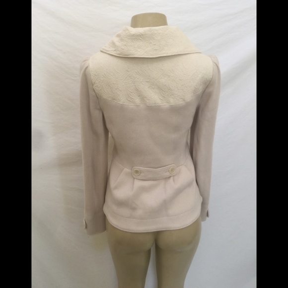 Free People Size 8 Beige/Cream Knit Sweater Jacket - Picture 4 of 8